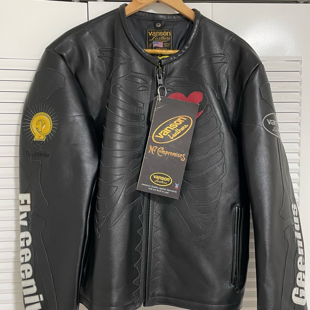 Vanson x Flygeenius leather jacket (large)  48